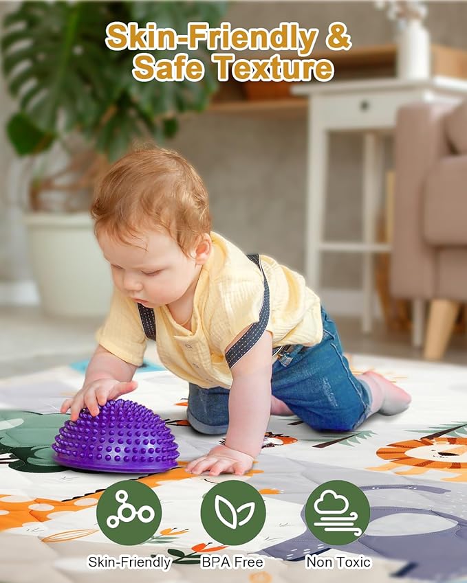 TINYHARBO Alfombra de Juego de Espuma Premium 50x50 para Bebés miniatura 6