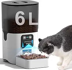 ALIMENTADOR AUTOMÁTICO PARA CÃES COM CÂMERA,ALIMENTADOR DE VÍDEO HD 1080P 2.4G WIFI PARA GATOS E CÃES