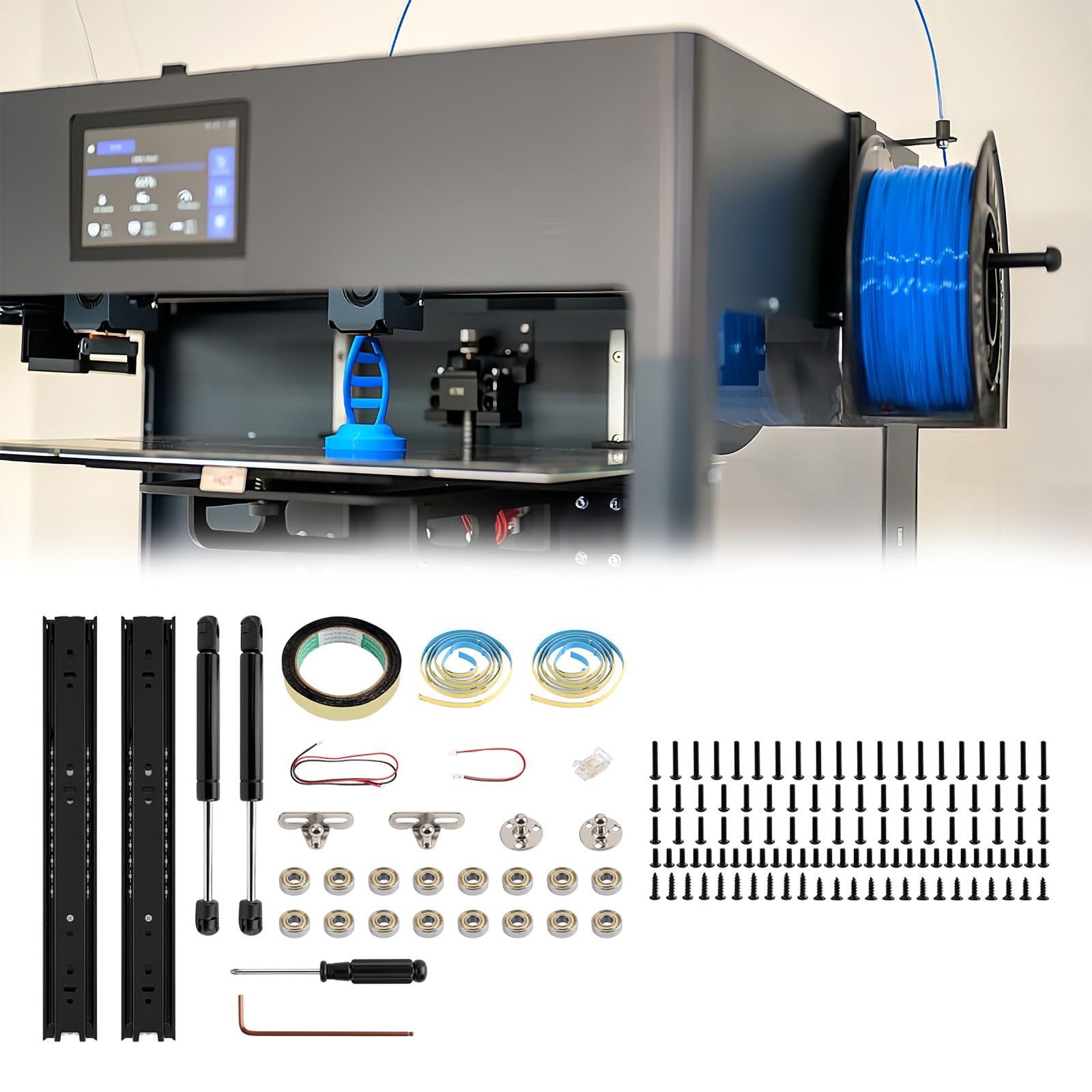 Matériel de de Levage d ' accès Filament pour Stations d ' Impression de Laboratoire, Cadre modulaire conçu Autour de Deux unités d ' Extension à côté des Supports HT, de Levage à