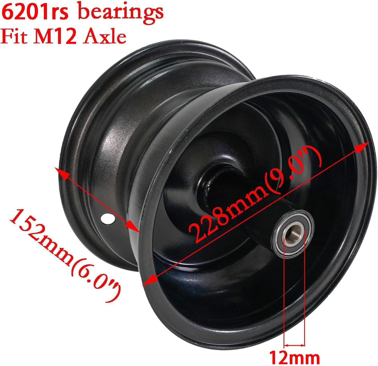 JMCHstore Front Rim Disc Hydraulic Brake Kit For Coleman B200R B200C B200V RB200, For Realtree RT200, For GPS Mega moto 212 MM212 200cc Mini Bike