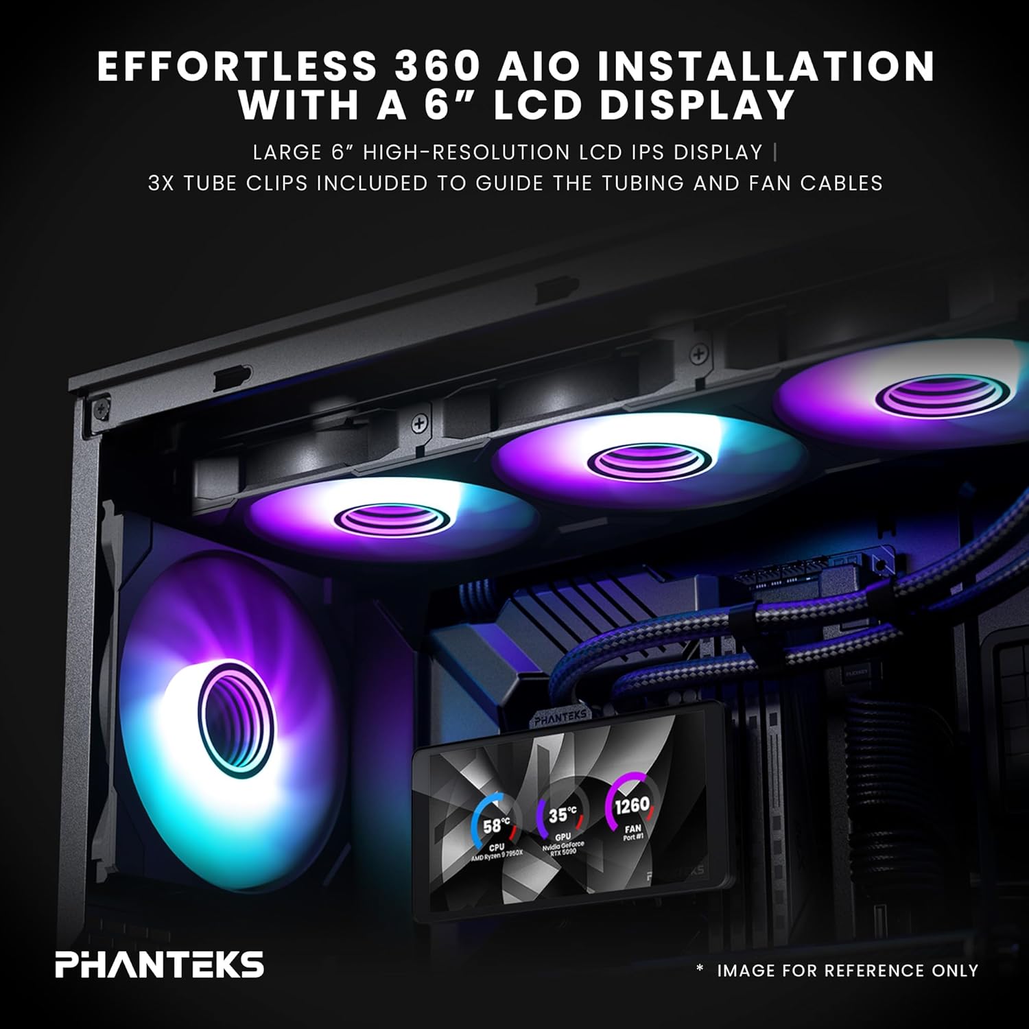 Effortless 360 AIO Installation with 6 inch LCD Display