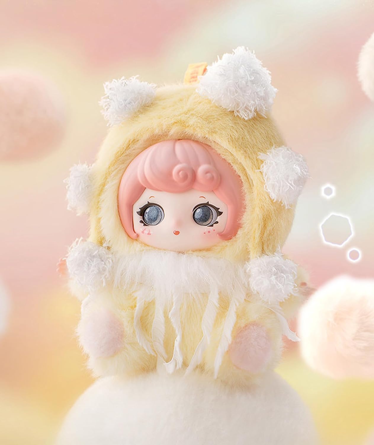 CALEMBOU Vinyl Plush Blind Box, Cloud Land Dream Series Soft Stuffed Keychain Figure, Decorative Plush Collectible for Display and Gifting, Random 1 Box