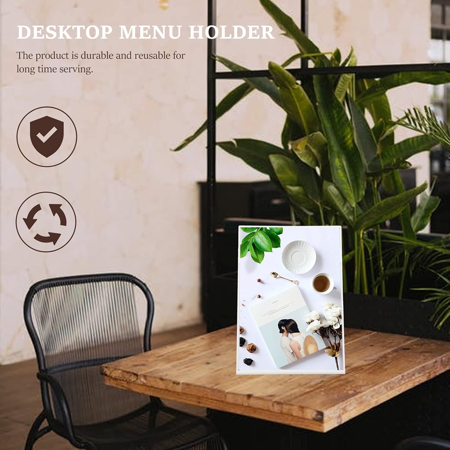 Cabilock アクリルサインホルダーl型テーブルトップディスプレイスタンドイヤリングディスプレイ広告フレーム画像をフォトフレームフライヤードキュメント紙ディスプレイメニュー白用スタンド とっておきし新春福袋