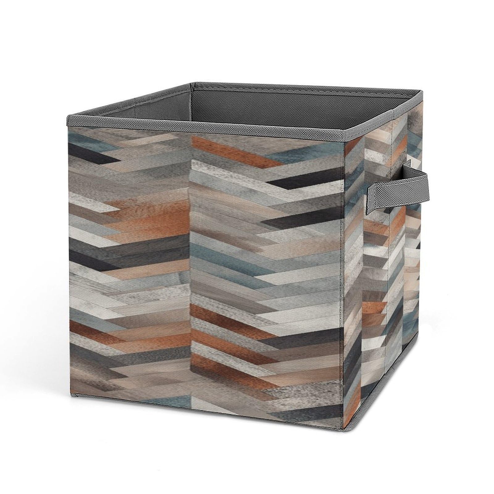 Fekiloot Style Gray Shape Pattern Storage Bins Storage Baskets