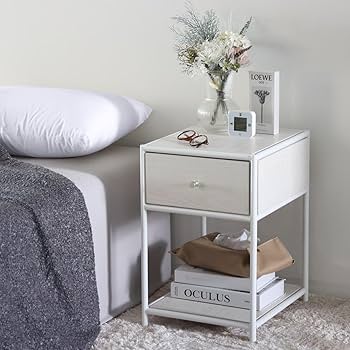 Amazon｜サイドテーブル 北欧 収納 木製 高さ50.5cm 韓国風