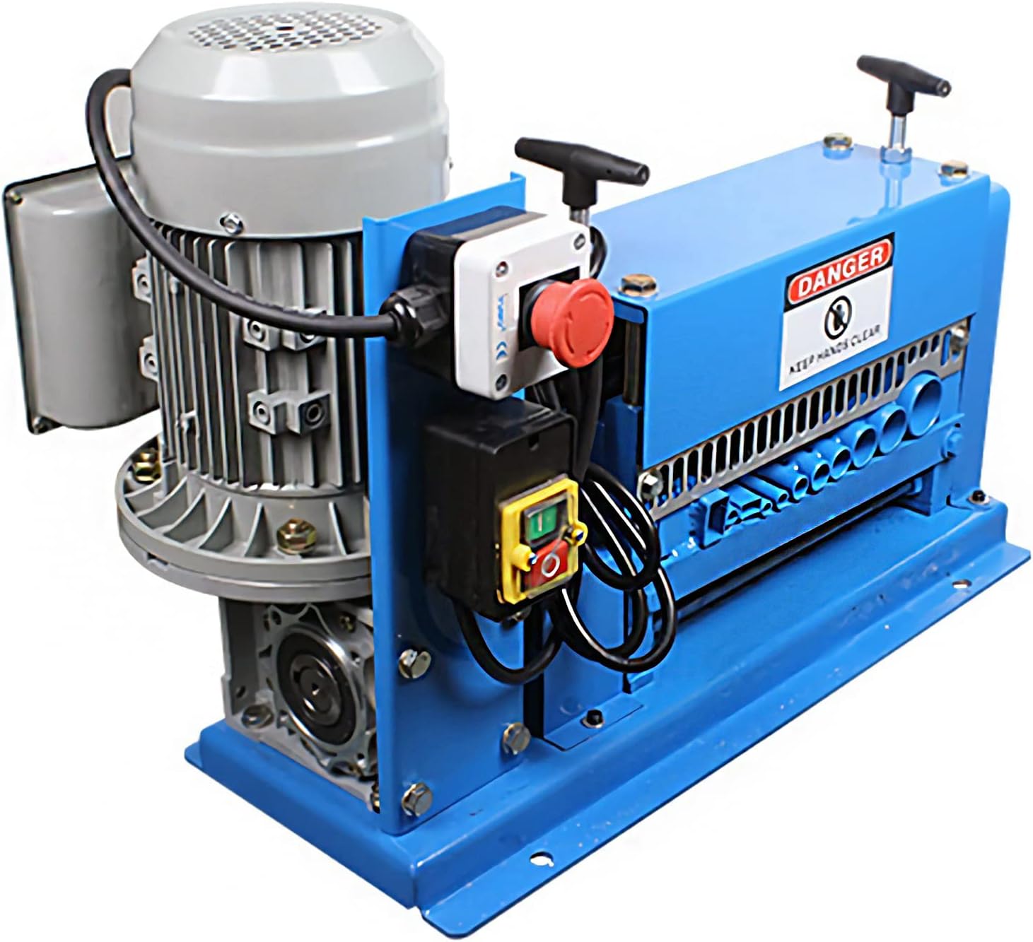 INTSUPERMAI Electric Cable Wire Stripping Machine with 1-38mm OD Waste Copper Wire Cable Stripper Peeler Portable Powered Wire Stripper Machine 11 Channels 10 Blades for Scrap Copper Recycling 110V