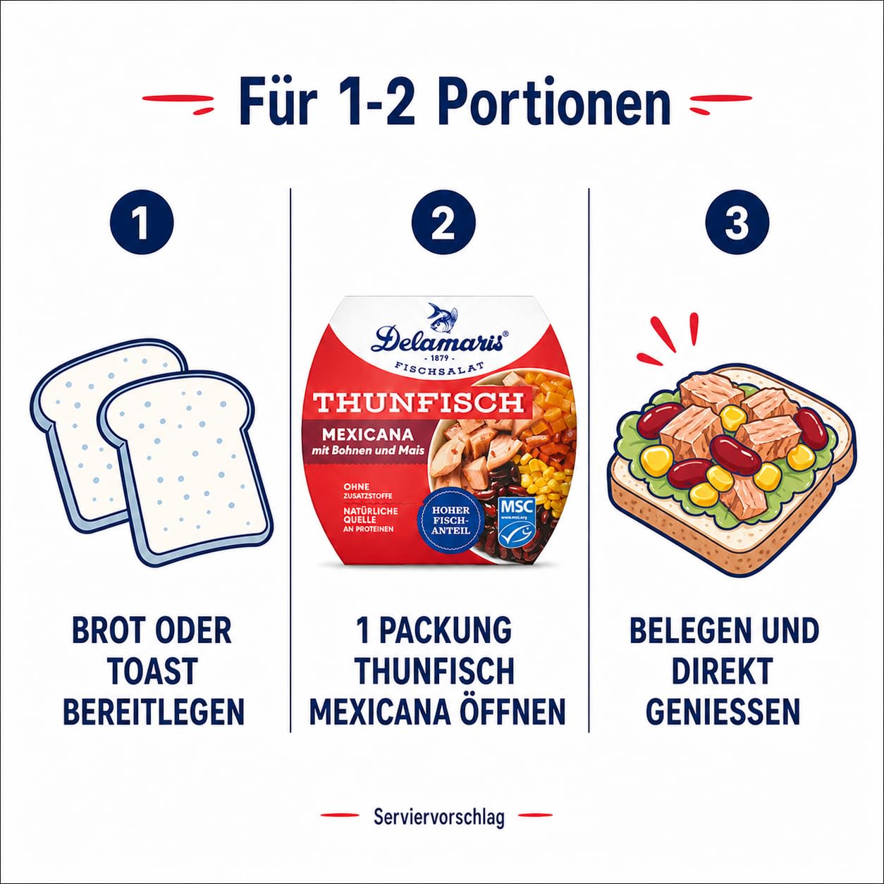Thunfisch Mexicana mit Bohnen und Mais 10x170g
