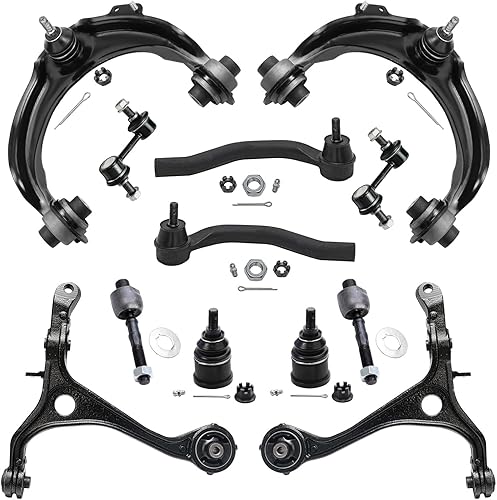 Miniatura 115 de Detroit Axle - Kit de suspensión delantera FWD de 12 piezas para Toyota Matrix Pontiac Vibe 2003 2004 2005 2006 2007 2008, 2 brazos de control