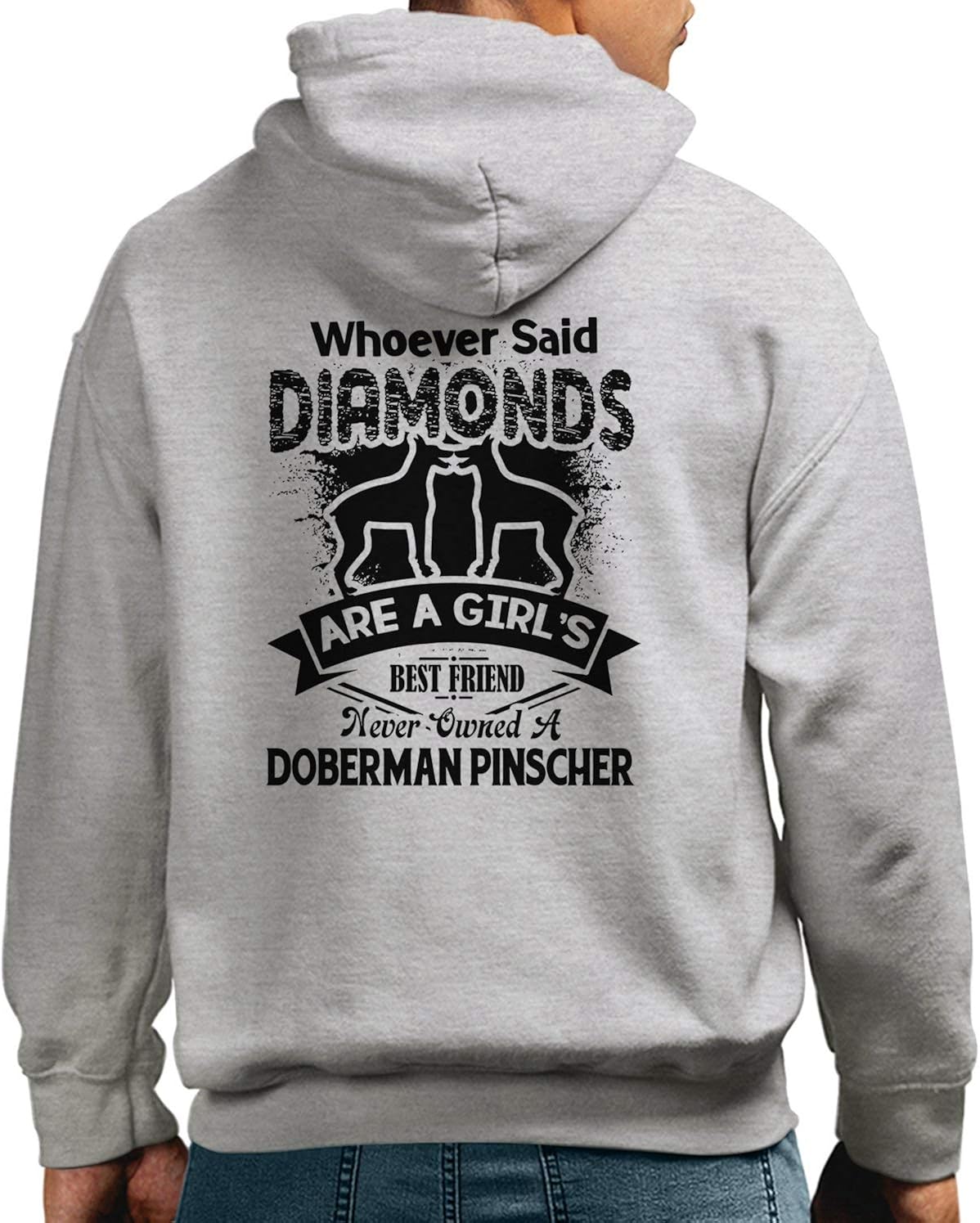 In Prink Cool Never Owned A Doberman Pinscher Hoodies, Doberman Pinscher Hooded Sweatshirts