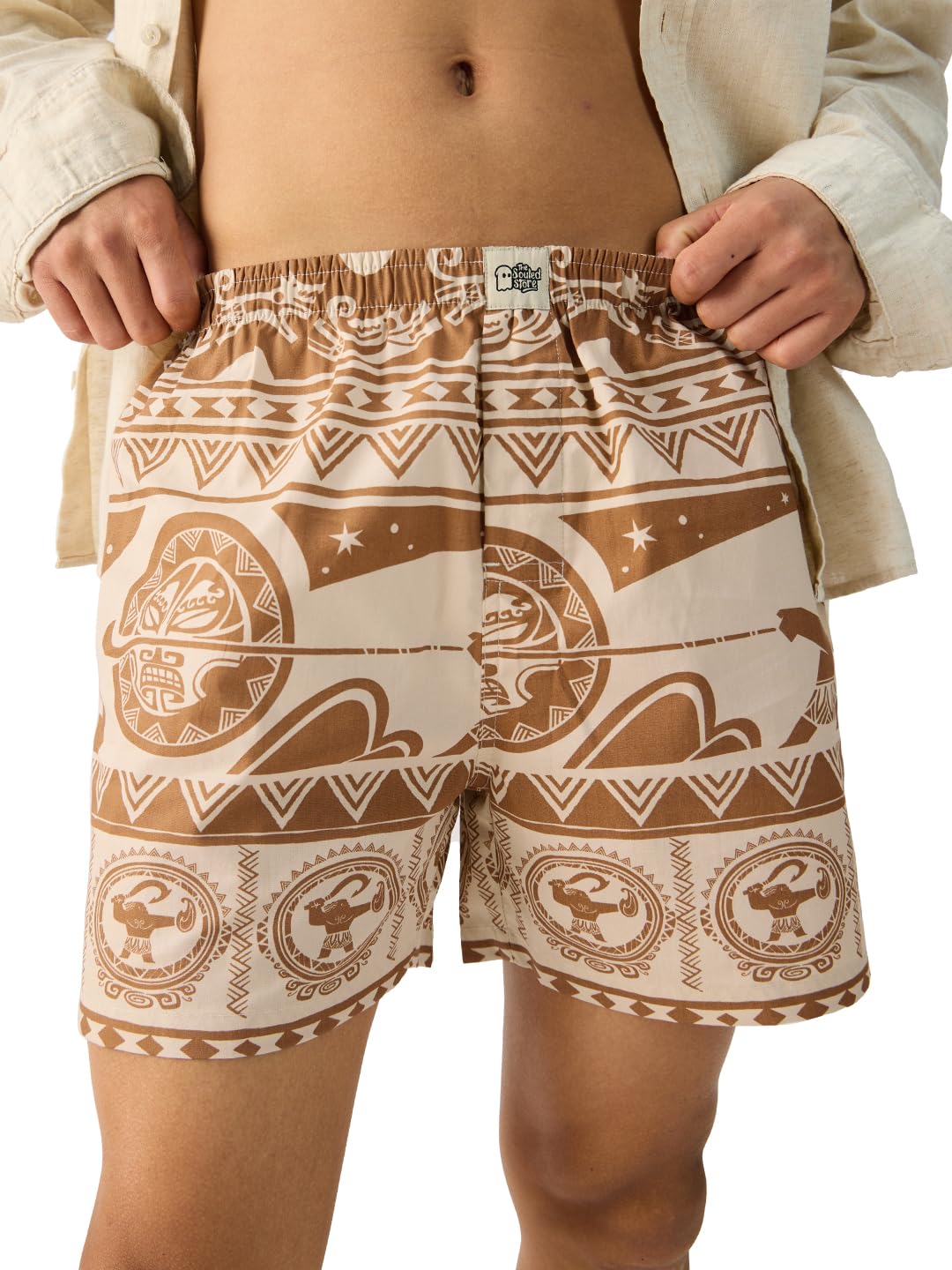 Official Disney: Maui Magic Above The Knee Cotton Boxer Shorts