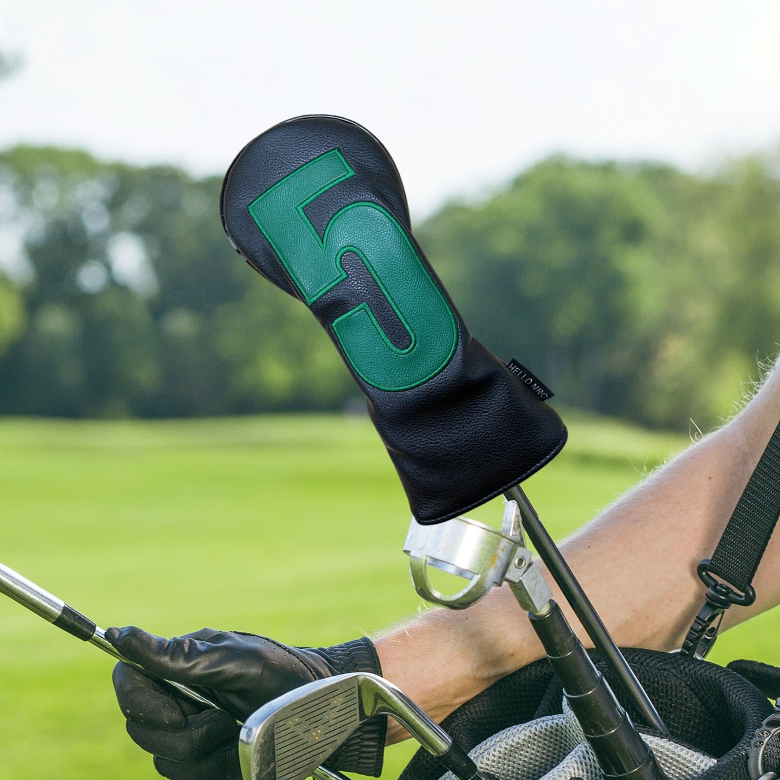 Funda para Cabeza de Palo de Golf para Maderas, Protector de Cuero PU
