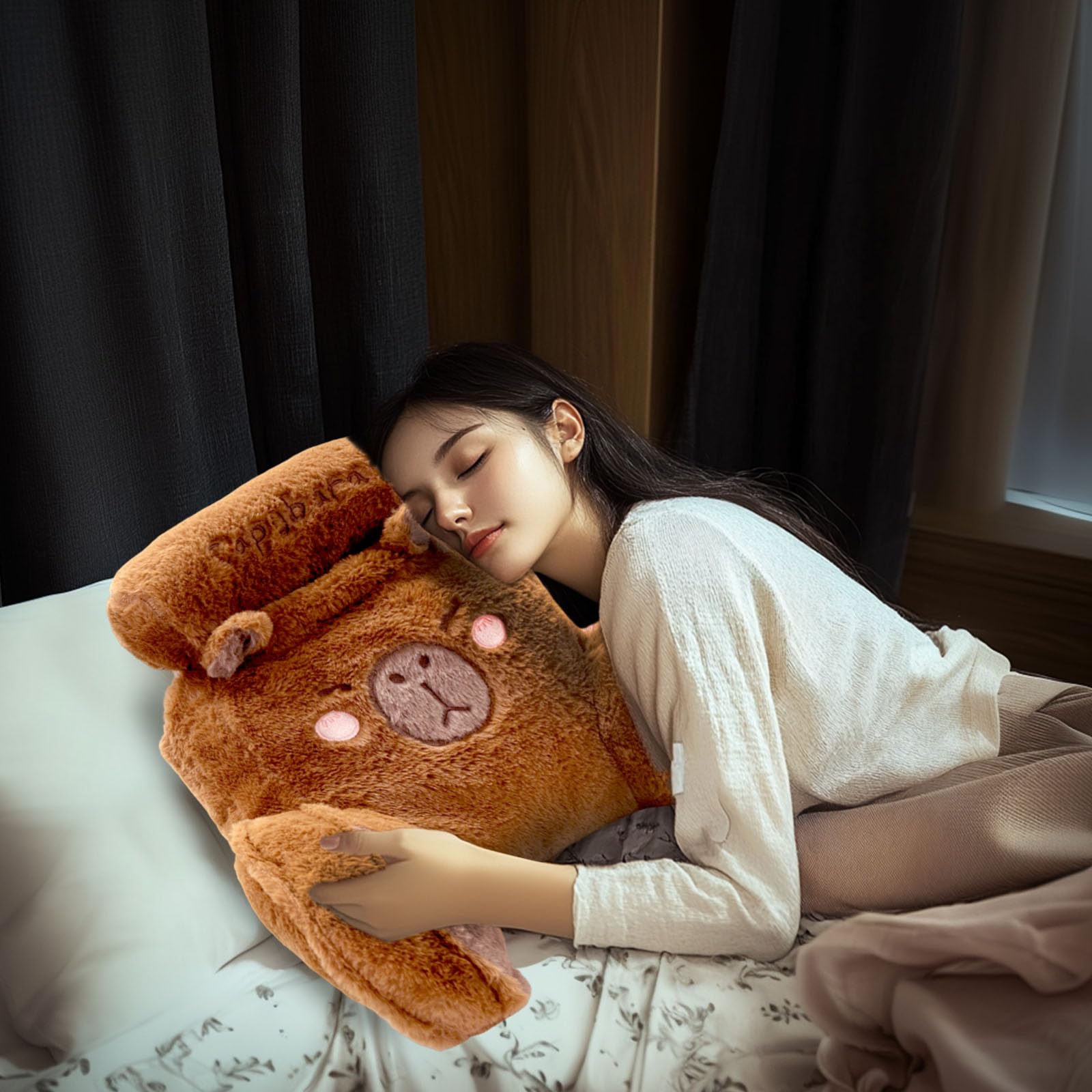 Capybara Design Zitkussen Voor Het Bed, Ergonomische Rugleuning Armleuningen Volwassenen Nekondersteuning