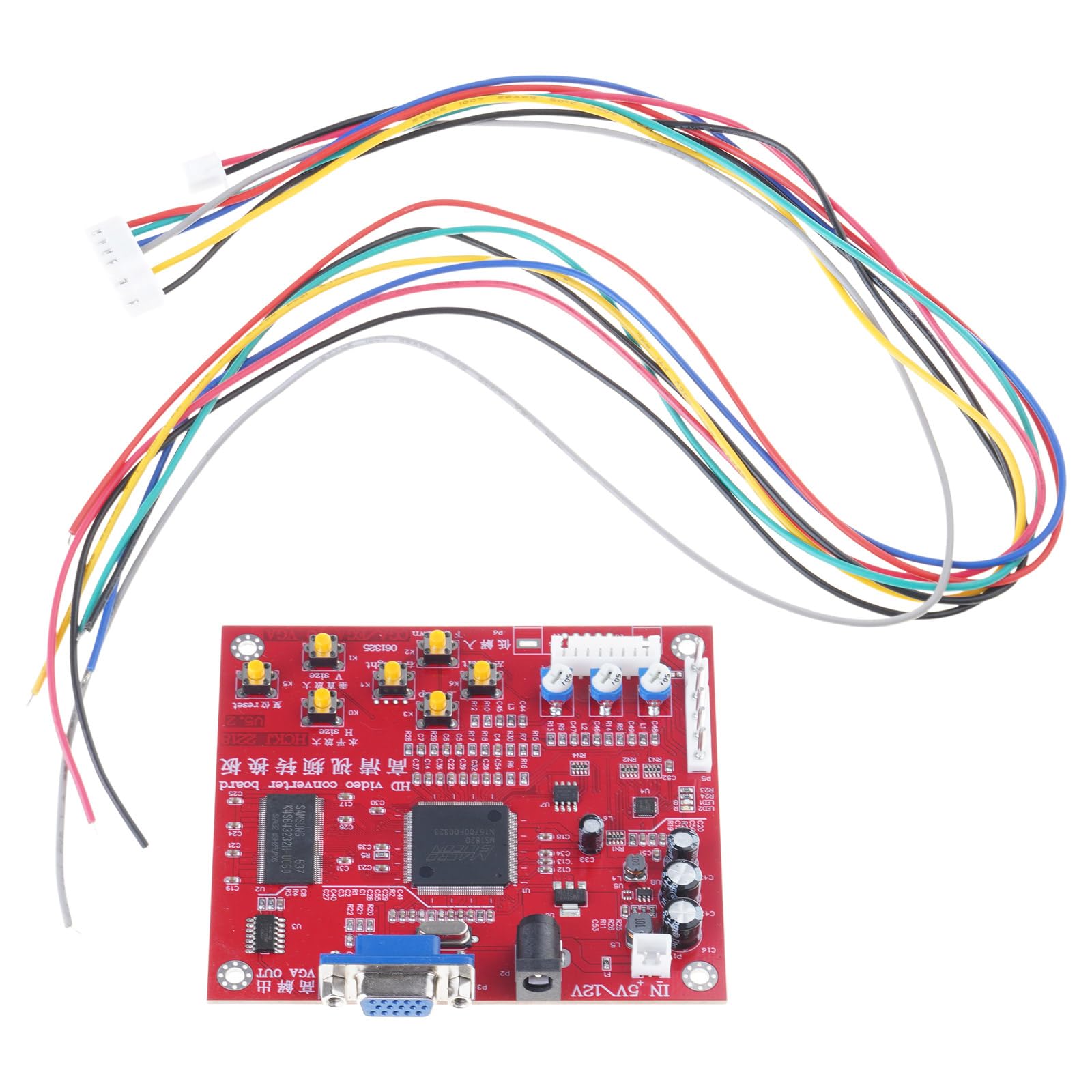 Accessori da gioco Console Convertitore per videogiochi Scansione automatica Segnali di gioco Gioco RGBS/CGA a VGA Converter RGBS a VGA