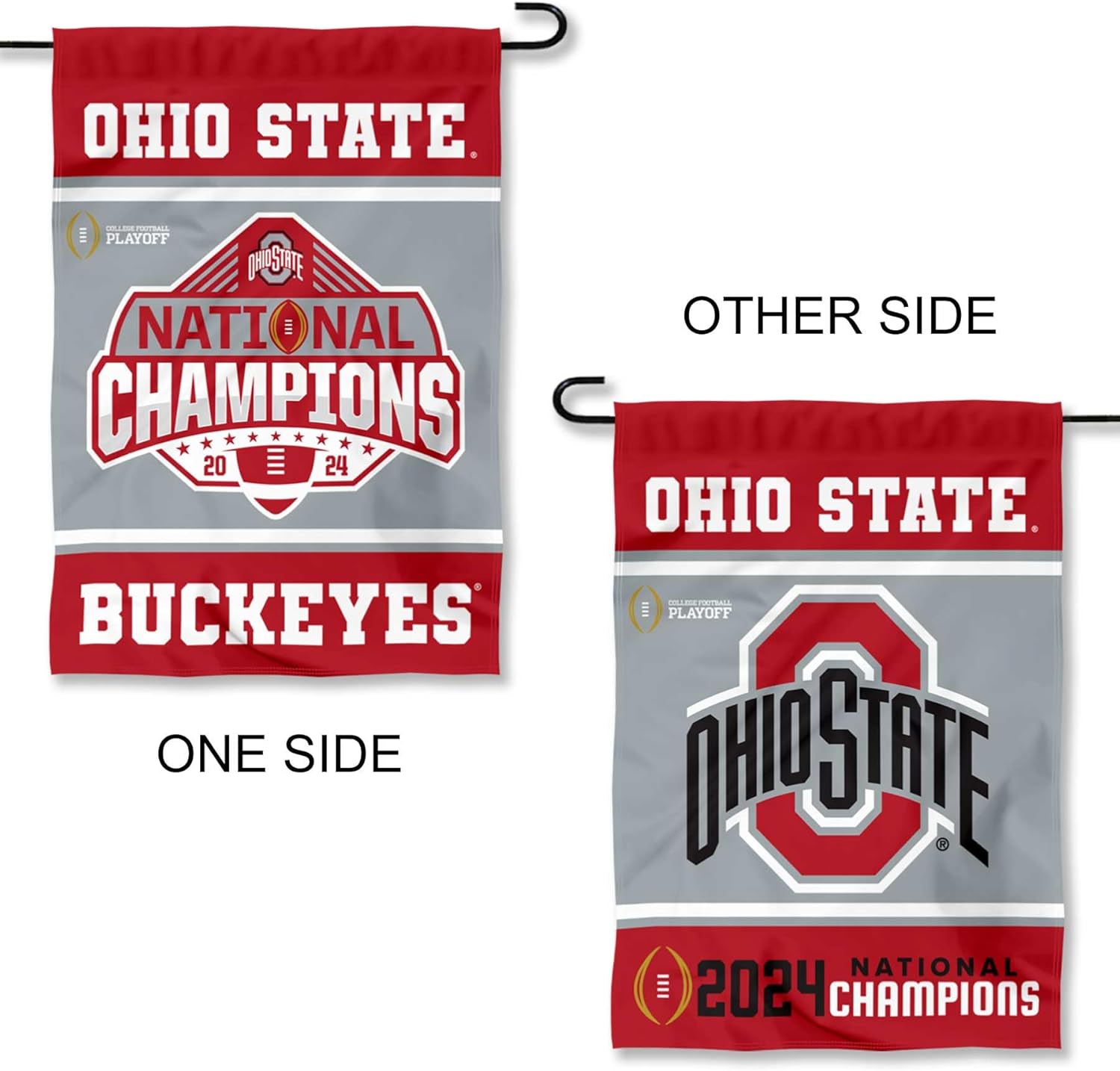 Ohio State Buckeyes 2024 National Champs Double Sided Garden Banner Flag - Image 5