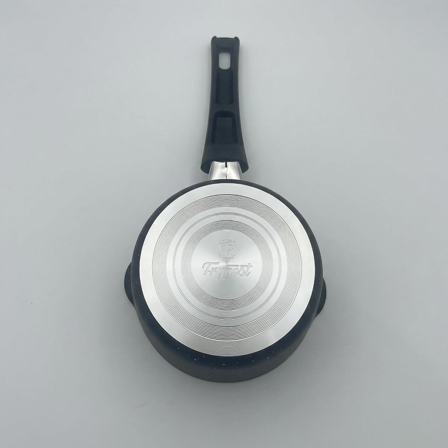 5-Inch Mini Milk Pan with Double Pour Spouts, Small Nonstick Saucepan for Milk, Butter, Sauces, Gravy & Tiny Portions, Compact Aluminum Pouring Pot, Not Induction