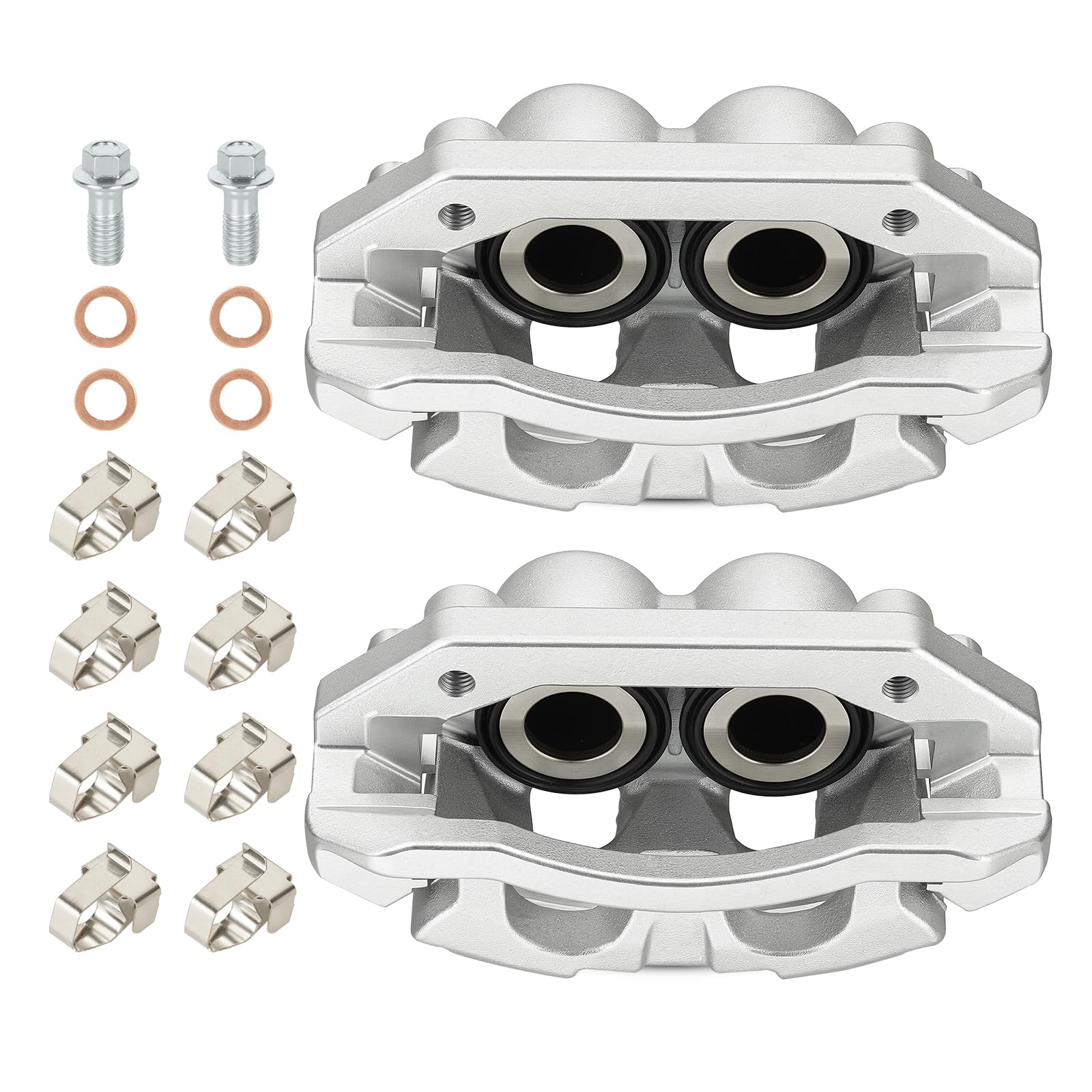 Photo 1 of Front Brake Caliper Assembly Calipers Set Fit for Dodge Ram 1500 2009-2018, for Ram Dakota 2009-2011, for Dodge Durango 2007-2009, for Chrysler Aspen 2007-2009, Replace 18-B5054 18-B5055