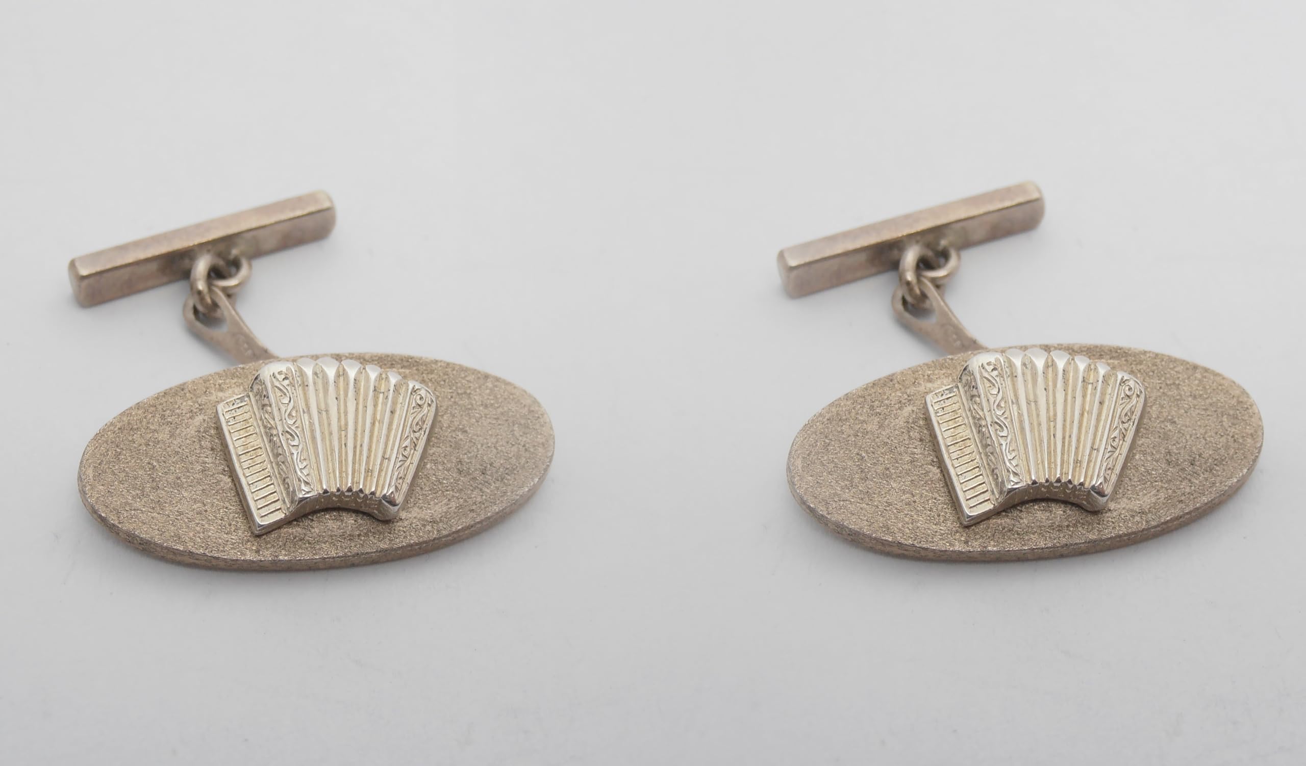 Fisarmonica : Gemelli in Argento 925 - Strumento Musicale - Musicista - Musica
