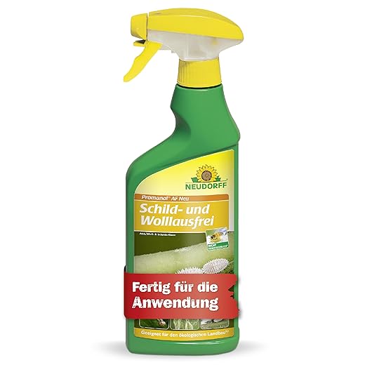 NEUDORFF - Promanal AF Schild- und Wolllausfrei. Bekämpft Schild- und Wollläuse sowie Spinnmilben an hartlaubigen Zierpflanzen, wie z. B. Oleander und Olive. 1x 500 ml