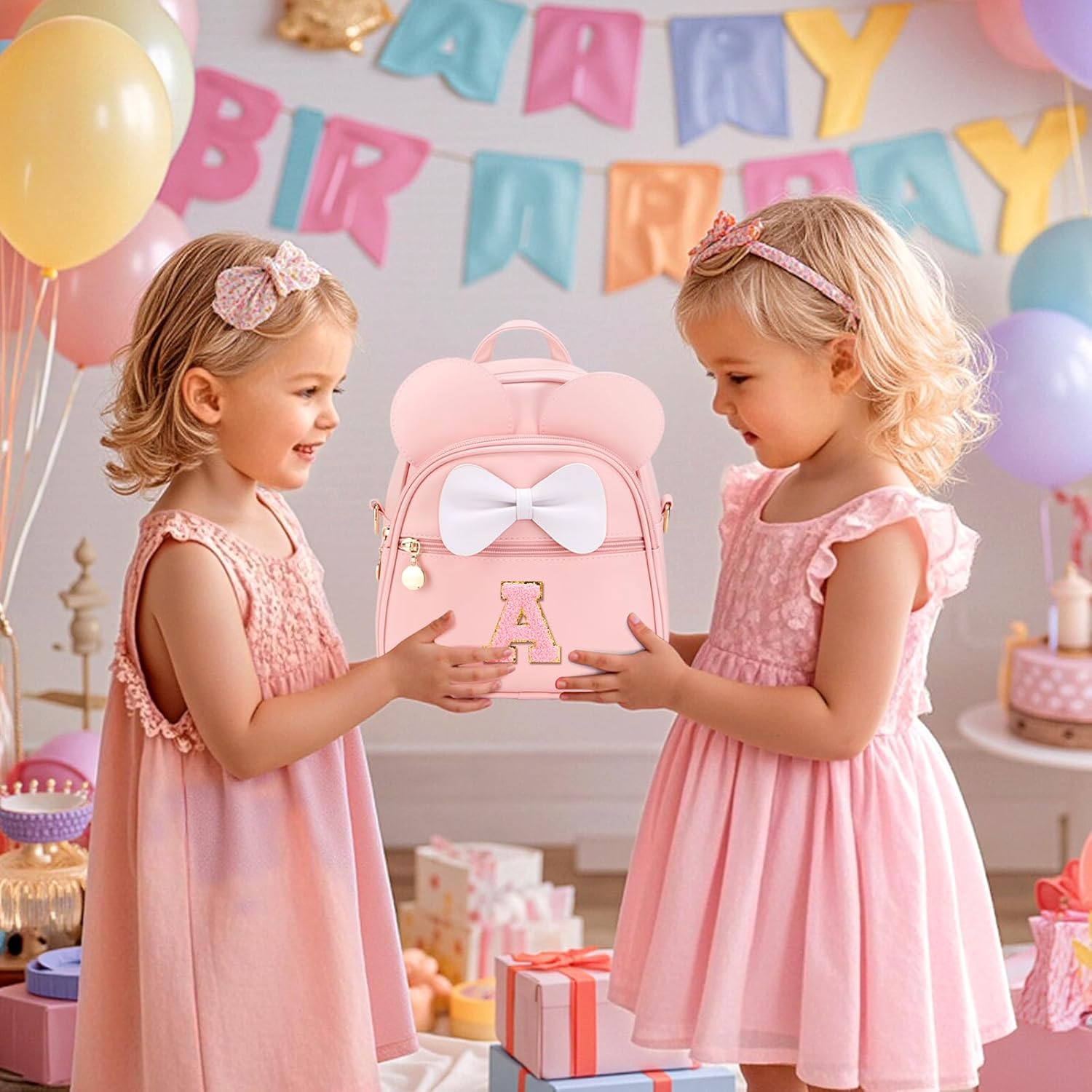 Girls Initial Bowknot Cute Mini Backpack for Toddler Personalized Trendy Stuff Gift for Teen Little Girl Kids - Image 5