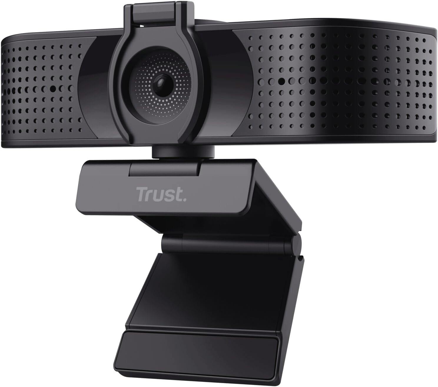 Trust Teza 4K Ultra HD Webcam, 3840x2160, 2 Integrated Microphones and Autofocus, 30 FPS, USB Plug & Play, Web Camera for Teams, Zoom, Skype, PC, Laptop, Mac, Macbook - Black