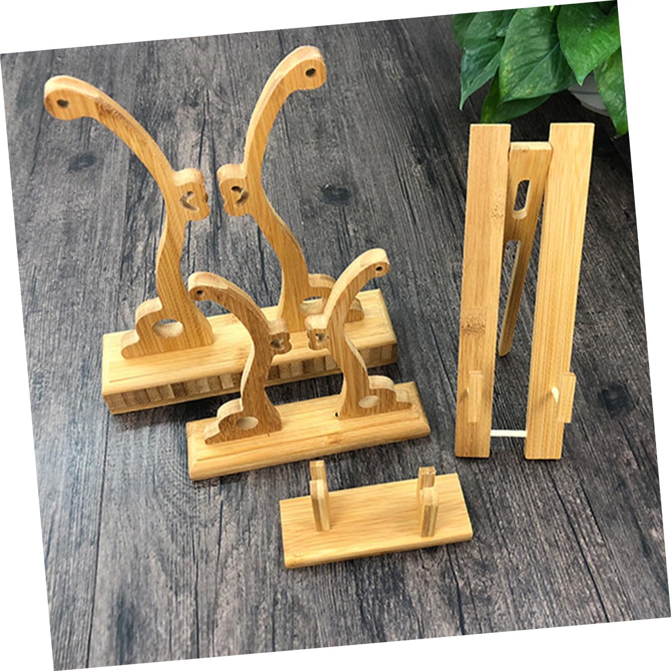 Cabilock Fan Display Storage Holder Folding Fan Display Rack Sturdy Elegant Stand for Home or Store
