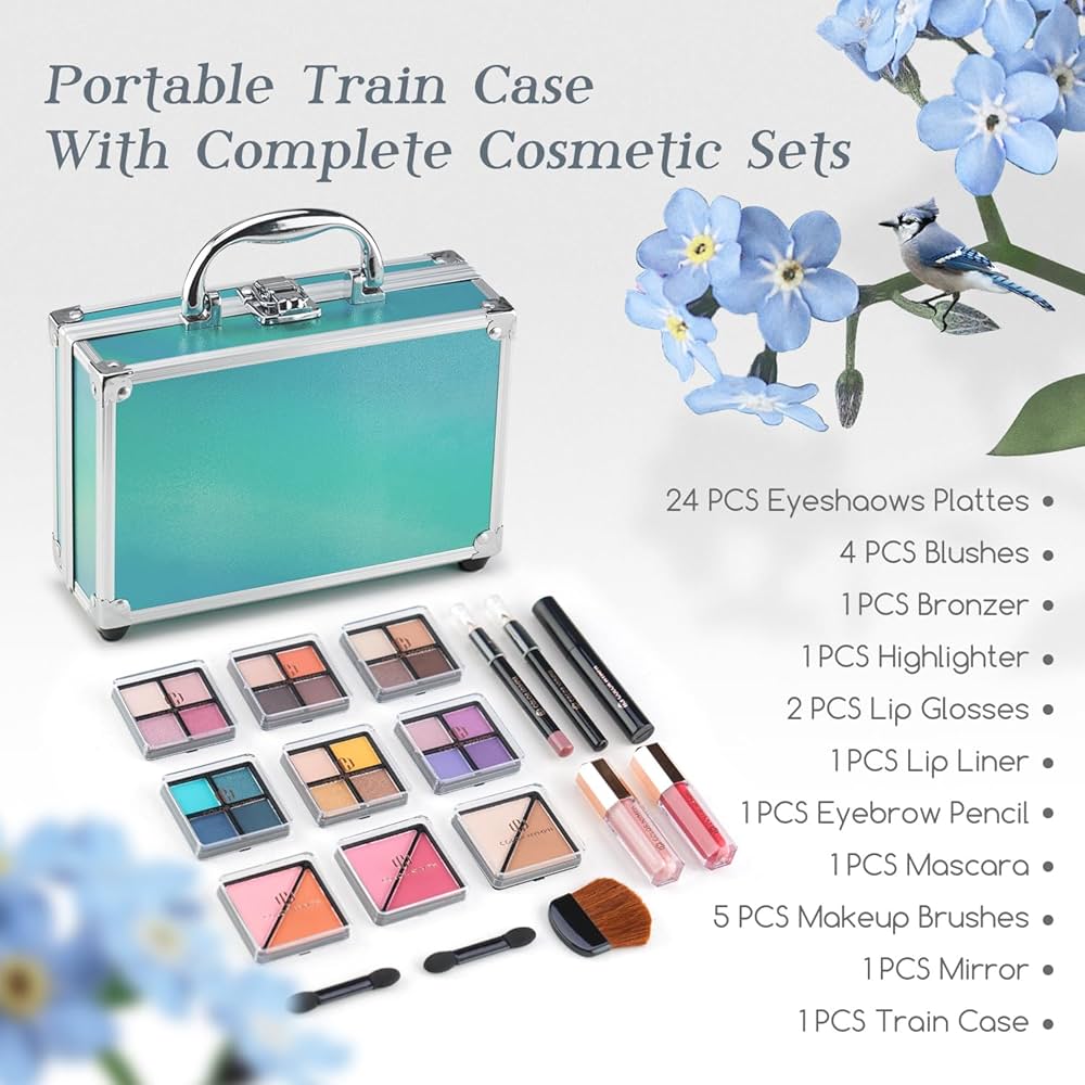 Amazon.com : Color Nymph Beginner Makeup Kits For Teens With Train