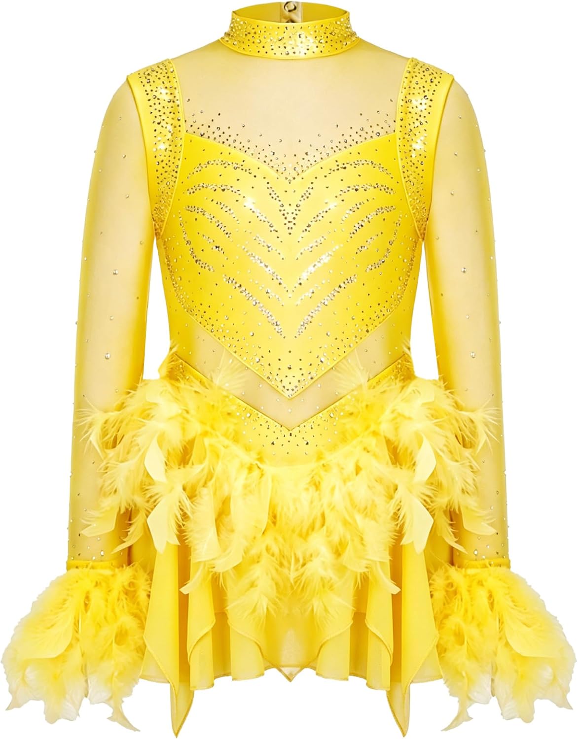 Figure Ice Skating Dress Dancewear for Kids Girls