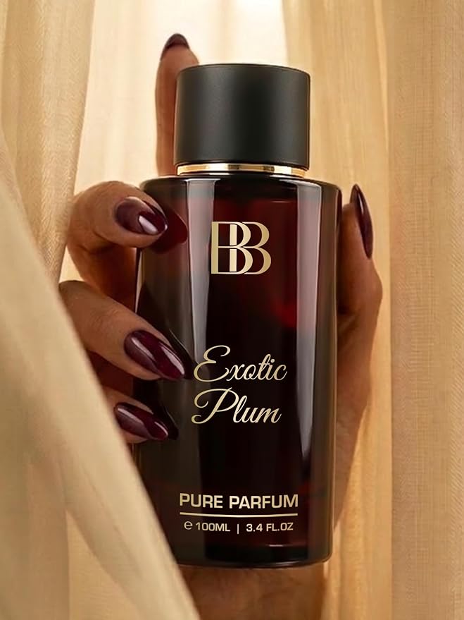 Bergamot Beaute Exotic Plum Perfume For Women | 100ml Long Lasting Pure Parfum | Higher Concentration than Eau De Parfum | Perfume For Woman | Plum, Honey & Vanilla Notes|