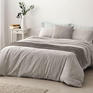 Burrito Blanco | Flanell-Bettbezüge | Betten von 150 bis 160 cm (+ verfügbare Größen) | Design 575 | Farbe Greige (150-160 x 190/200 cm)