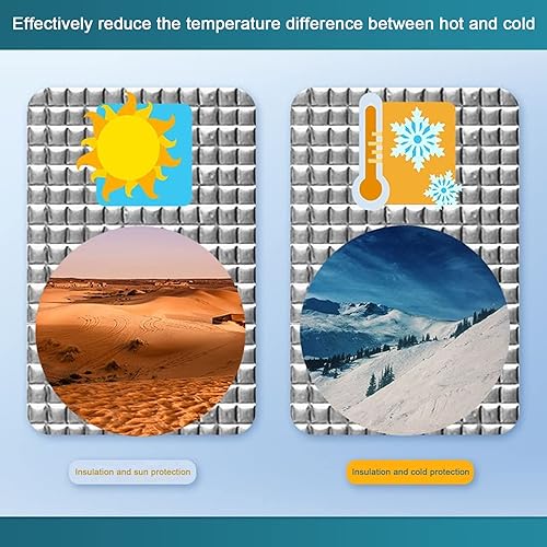 Miniatura 5 de Privacy Window Film Aluminized Insulation Film,Reflective Blackout Window Film,Heat Control Anti UV Window Tint,Waterproof Sun Block Window