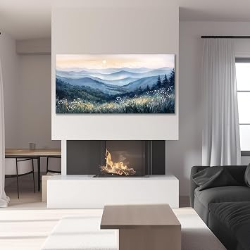 MHARTK66 Modern Aesthetic Pictures Living Room Landscape Painting 75 x 150 cm
