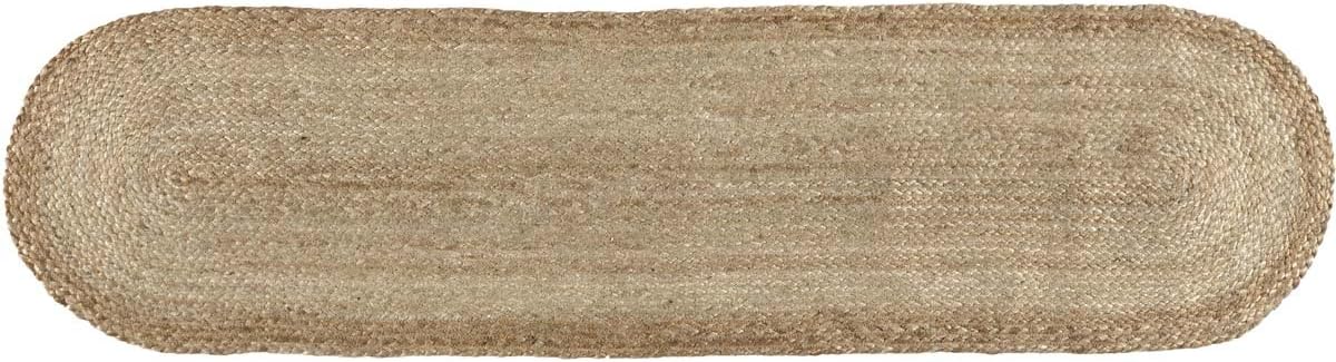 VHC Brands Coastal Farmhouse Jute Table Runner, Natural, 13x48