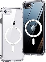 Vista 48 de ONES Funda delgada transparente para iPhone 8 Plus/7 Plus, PC + TPU híbrido, protección contra caídas de grado militar [antiamarillamiento], funda