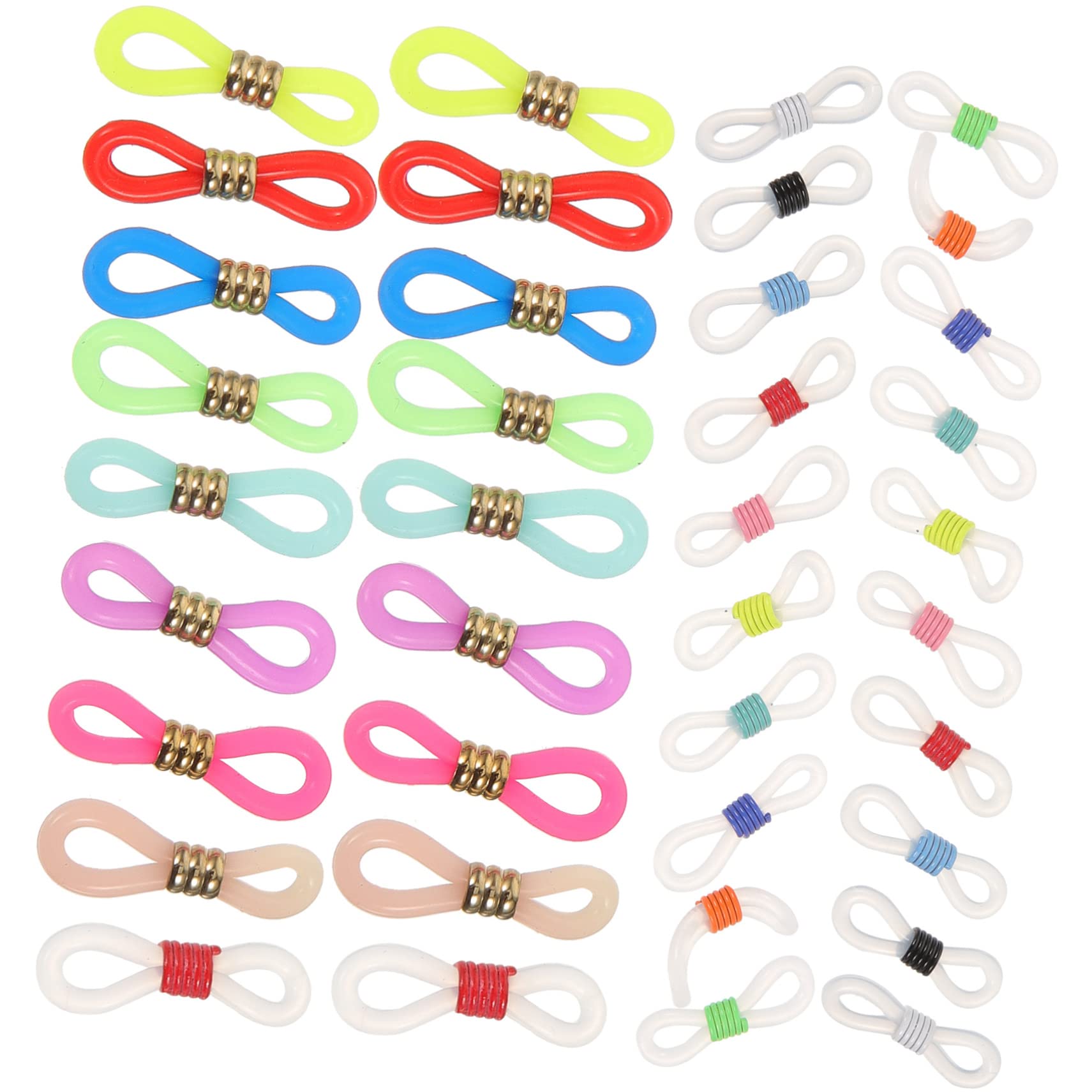 Healeved Terminali Antiscivolo Per Occhiali Silicone Connettori Regolabili Per Catenelle Occhiali Accessori Pratici E Chic Per Compatibile Con Maggior