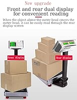 Vista 3 de Báscula de plataforma industrial de 660 lb Escala de envío de peso Escala postal de precisión de 0.1 lb para paquetes Pesaje de equipaje con cálculo