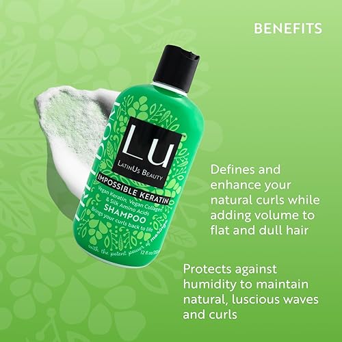 Miniatura 4 de LatinUs Beauty, FREEDOM Shampoo Texturizador con Keratina Vegana para Volumen e Hidratación Sin Frizz, 12 oz