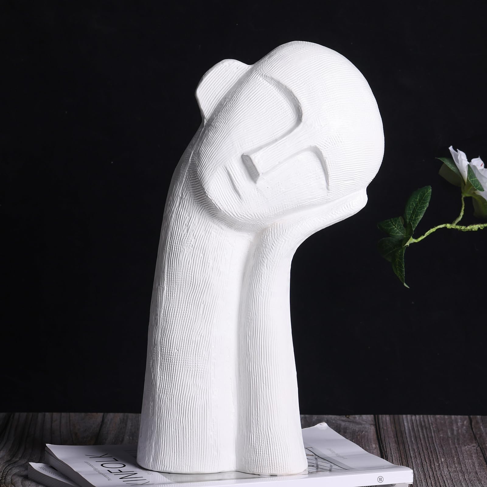 Adorno de cerámica de diseño abstracto y alta calidad para interiores