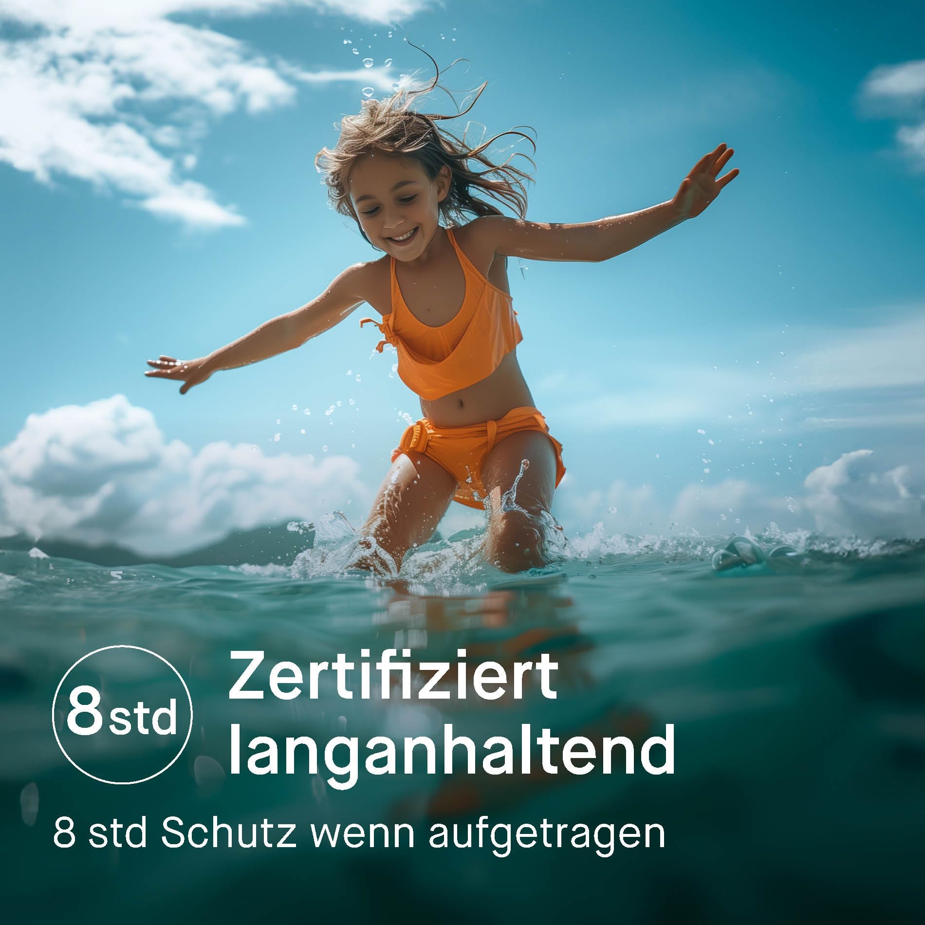 EVY Babies und Kids Sonnencreme Mousse LSF 30 - parfümfrei - schweiß- und wasserfester Sonnenschutz für Kinder ab 6 Monaten