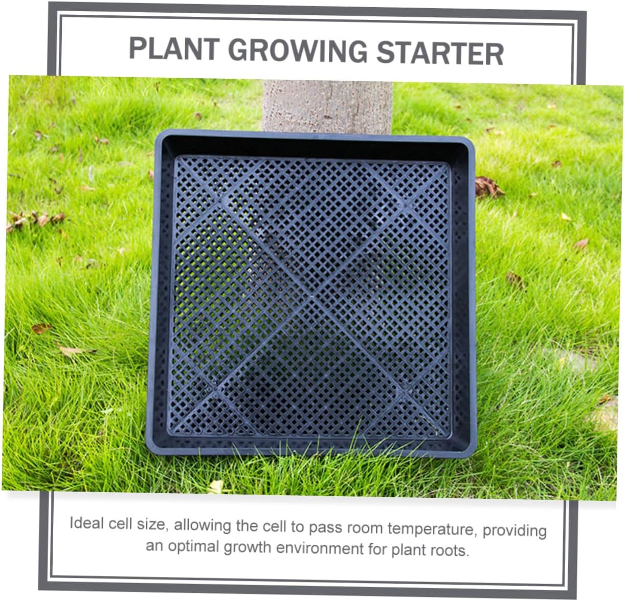 5Pcs Plant Germination Trays Reusable Seed Starter Trays for Gardening Black Durable Growing Containers for Vegetables Succulents