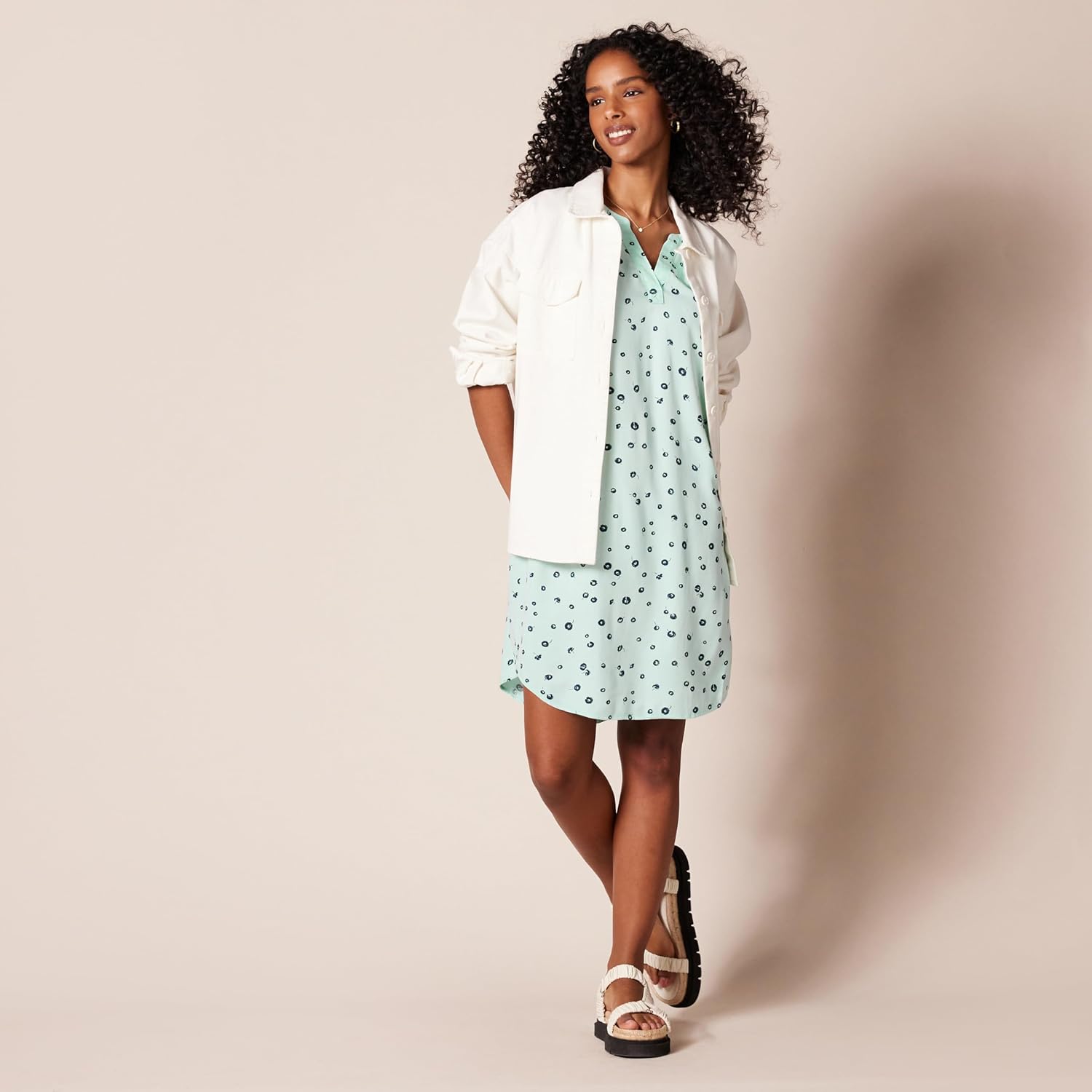 Amazon Essentials Women's Sleeveless Woven Shift Dress - Image 4