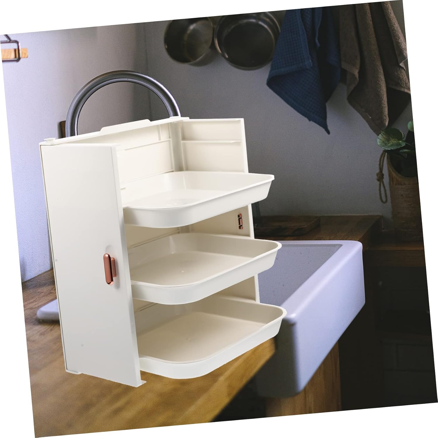 Alipis Multi Wall Mounted Food Serving Rack Versatile Hot Pot Plate Holder for Saving Design with Access for Seafood Fruit and Bbq