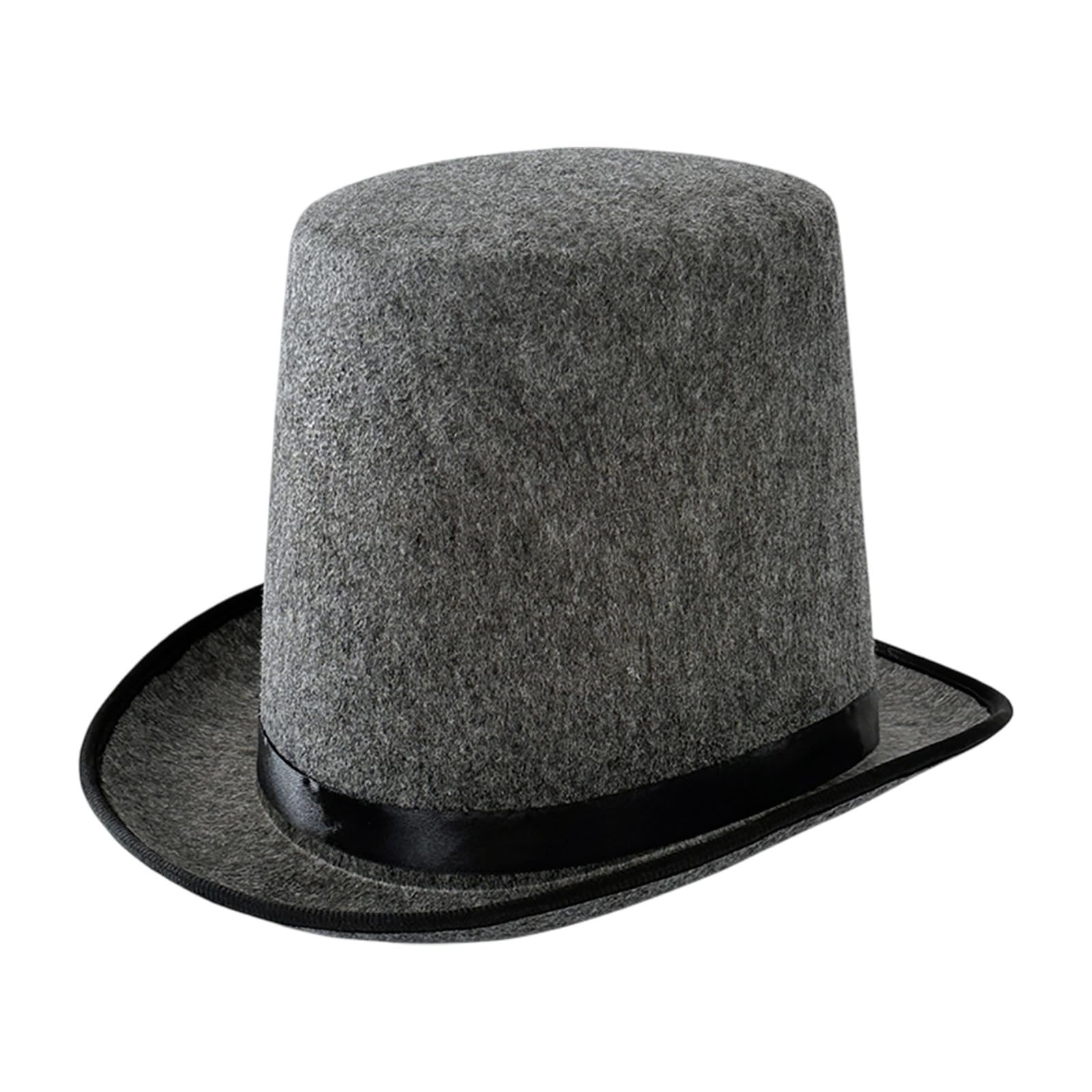 2026 Bucket Hat Suitable for Party Performances Prop Hats Stage Top Casual Style Cosplay for Spring Outdoor (Grey, L)
