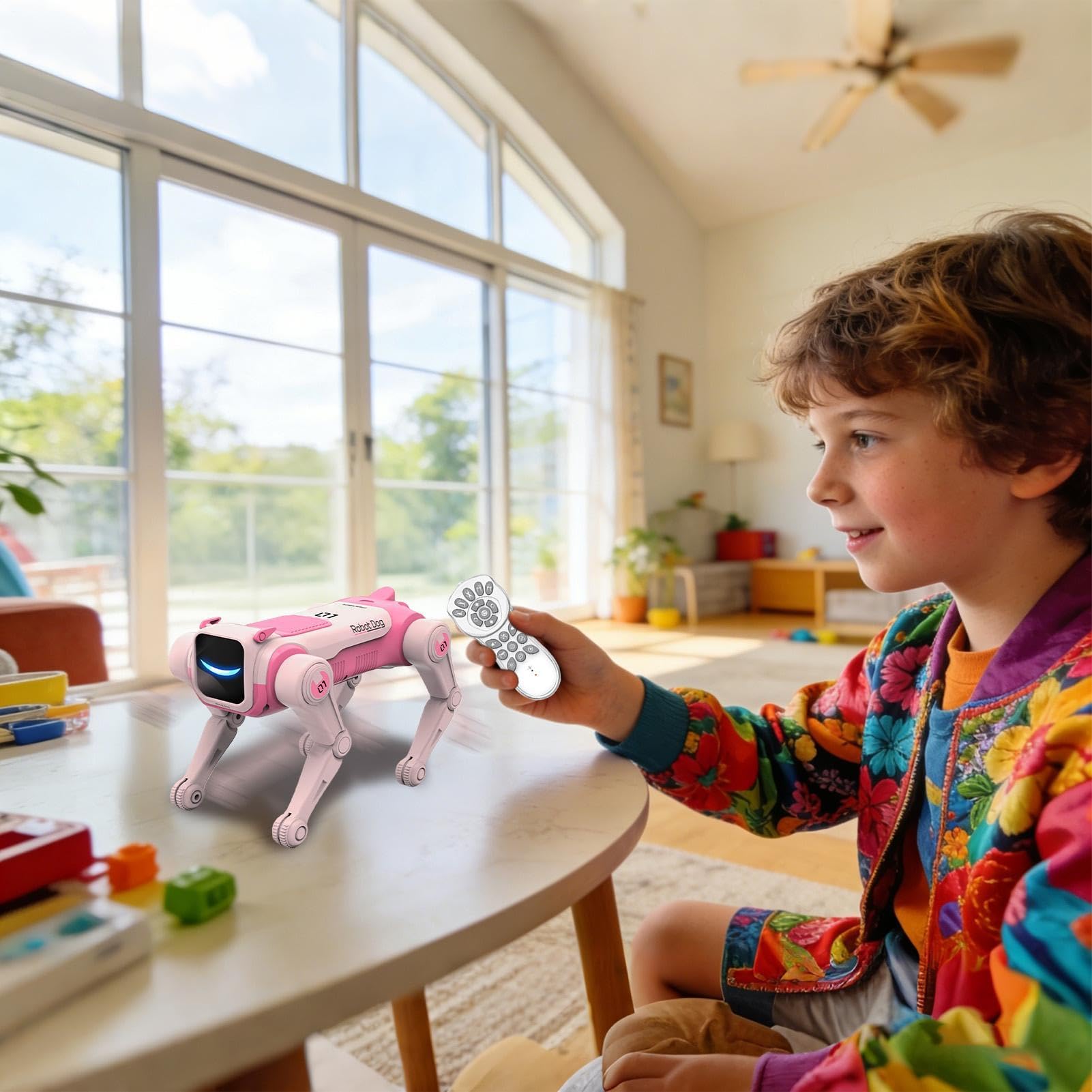 Künstliche Intelligenz Hund Roboter USB-Wiederaufladbare 2,4 GHz | KI Roboter Spielzeug für Kinder ab 6 Jahren, geeignet für und Mädchen, , Lernen, Bildung und Unterhaltung