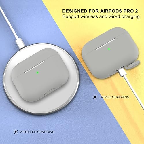 Miniatura 4 de ATUAT Funda para AirPods Pro de 2 generación (2022), accesorios de protección de silicona suave para hombres, mujeres, niños y niñas, para Apple