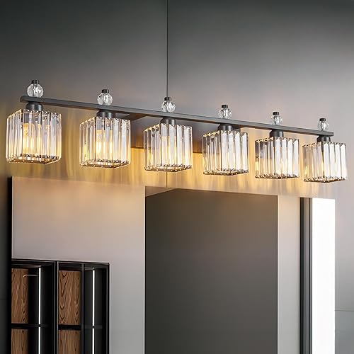 Miniatura 18 de Luces de tocador 4-Luces Modernas de Cristal para Tocador Luz de Baño Dorada Accesorios de Iluminación de Tocador sobre Espejo Lámparas de Tocador