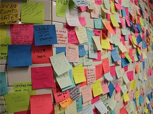 Miniatura 5 de 8 paquetes de notas adhesivas combinadas portátiles, notas autoadhesivas en espiral, 3.3 x 3.2 x 0.9 pulgadas, 250 hojas/paquete