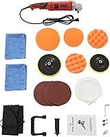 Vista 5 de Máquina pulidora de automóvil, kit de pulido eléctrico profesional de 1580 W, juego de pulidor de automóvil resistente con 7 velocidades variables