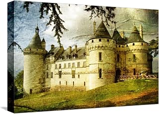 Art.com Stretched Canvas Print Medieval Castle - Picture In Painting Style by Maugli-l, 18" x 12"
