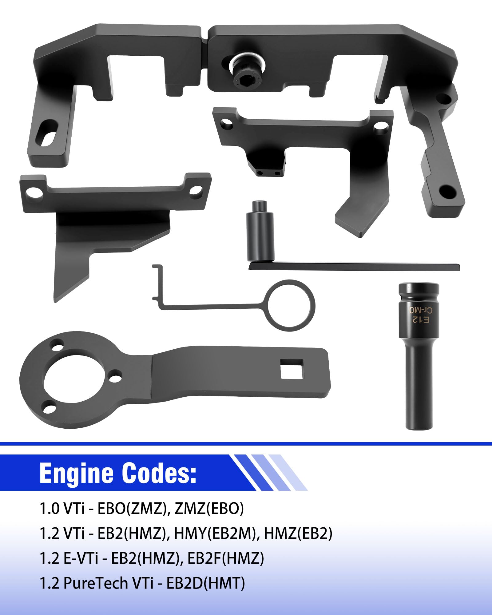 RUIZHI attrezzo Messa in Fase per Cinghia di distribuzione per Citroen C3 III/C4 Cactus, per Peugeot 108 208 308 2008 1.0 1.2T, Strumento per la Regolazione della Cinghia di distribuzione del Motore