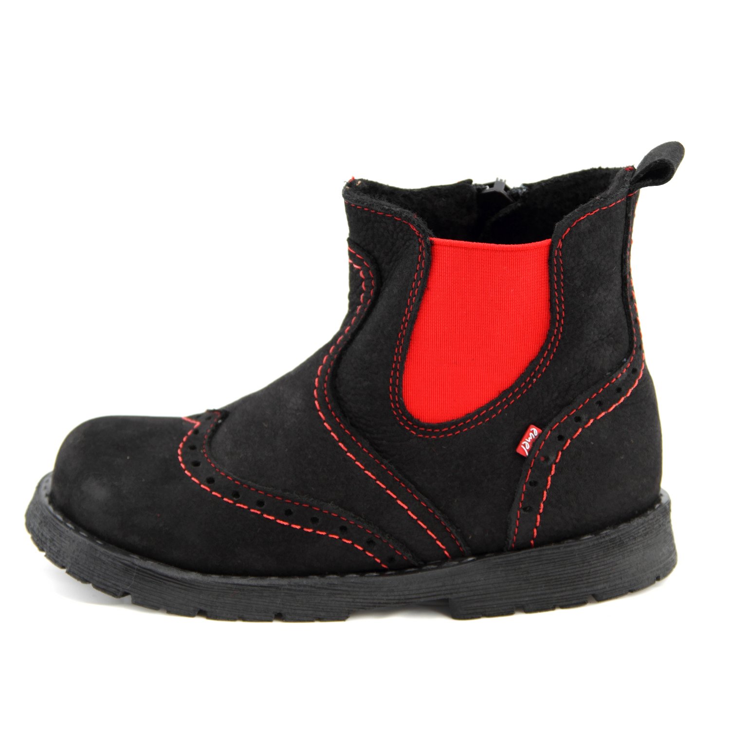 Buty niemowlęce buty dziecięce buty dziewczęce czarne buty model Emel 1967-10 ręcznie robione (22)